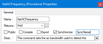 ATEasy Synchronization Properties